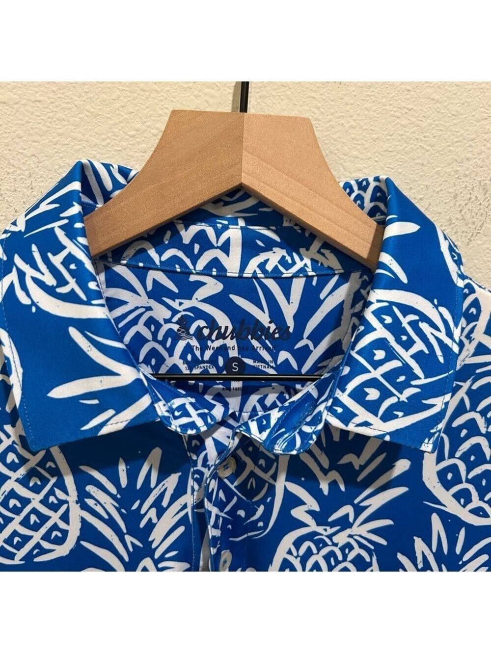 Chubbies Thigh Napple Polo Men’s Small – All-Over Pineapple Print – Stretch –NWT - Picture 2 of 5
